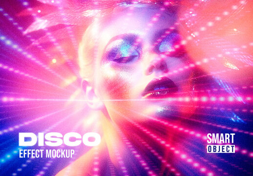 Disco Effect Mockup
