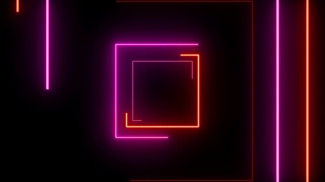 Abstract animated space tunnel