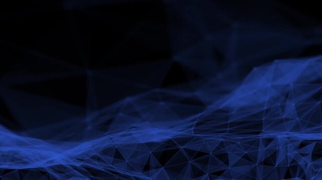 Animated triangles lines and dots