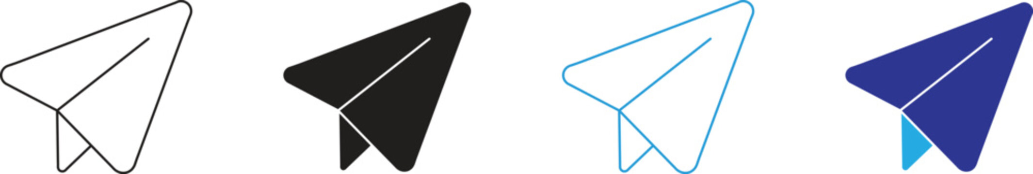 Paper Plane Send Message Outline Icon