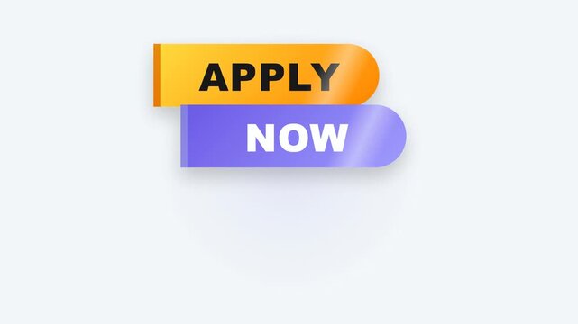 Apply Now Animated Button for Career Education or Form Submissions