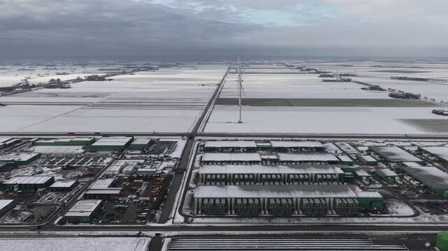 AI Datacenter in the Dutch Winter Landscape