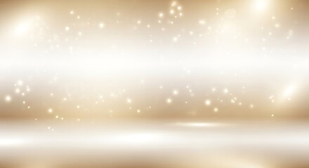 Naklejka premium Blurred warm bokeh background with soft light spots and gradient tones warm tones