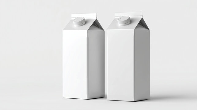A clean and simple packaging design for dairy products.
