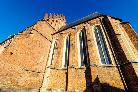 Exterior of the Corpus Christi Catholic Church Biecz, Lesser Poland Voivodeship, Gorlice County, Southeastern Poland, Europe