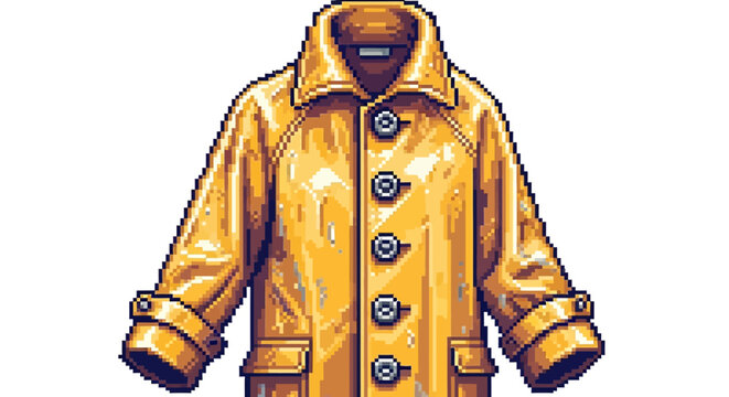 Yellow Trench Coat Fashion Outerwear Apparel.