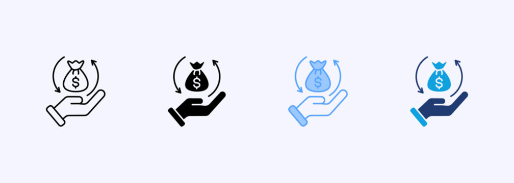 Roi Icon Set Multistyle Various Collection Element For Design