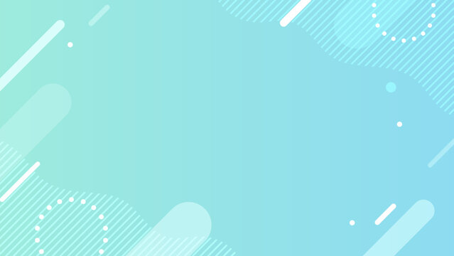 水色　グラデーション　ポップな背景　16:9	
