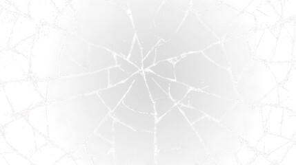Naklejka premium Cracked surface pattern on transparent background showing fine lines and patterns of damage, suitable for graphic design projects and backgrounds
