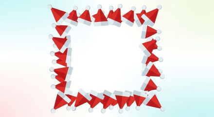 Fototapeta premium Festive father's day background red triangle garland frame for celebratory designs and greetings