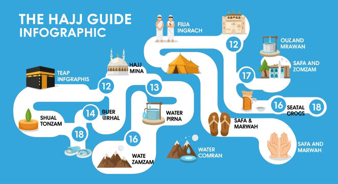 Hajj Guide Infographic A Comprehensive Visual Overview of the Pilgrimage Journey