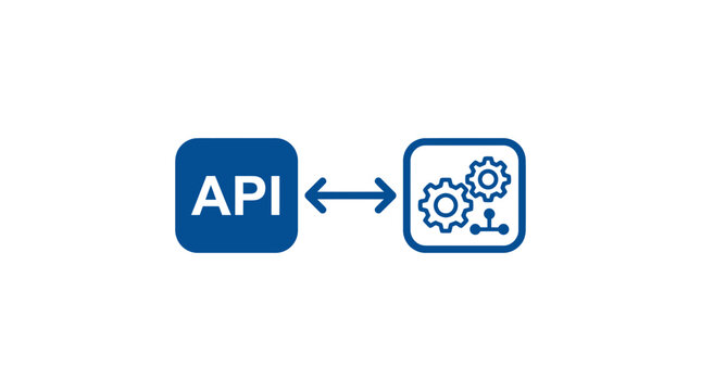 API Interface Technology Symbol Design.
