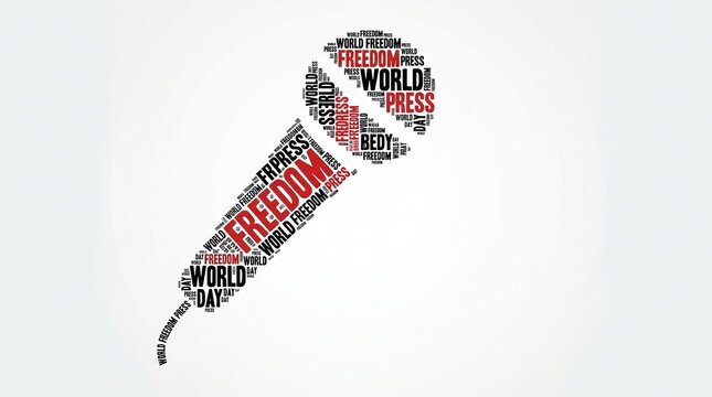 Microphone made of freedom words
