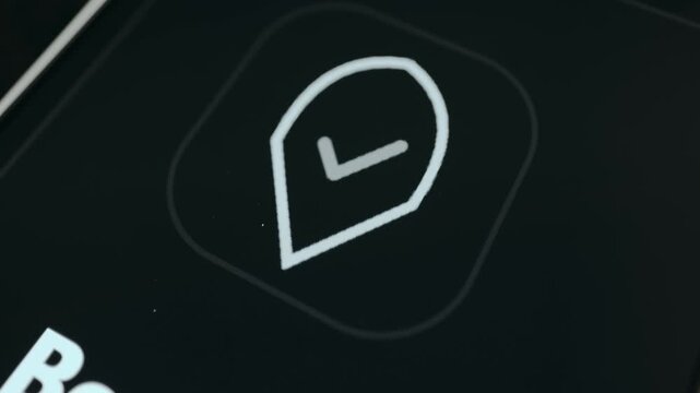 Animated icon with a tick mark