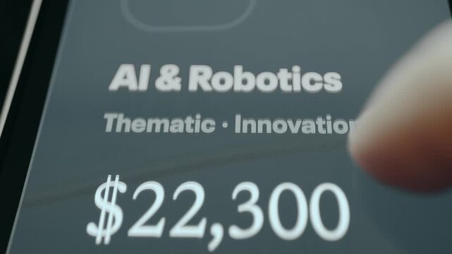 Total investment value for AI and Robotics category