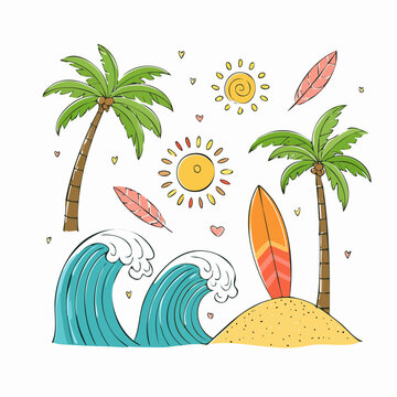 summer paradise hear summer paradise t shir (1).eps
