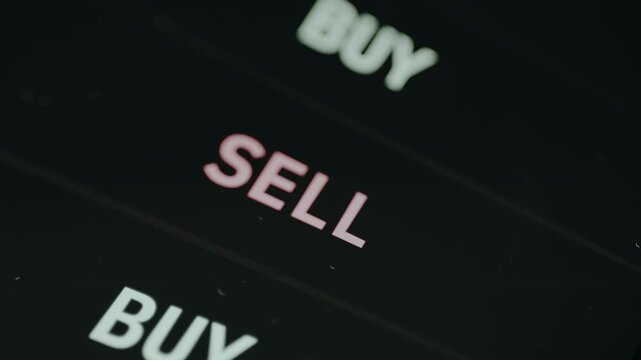 Interface for trading with BUY and SELL options visible
