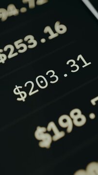 Monetary values shown with dollar symbols