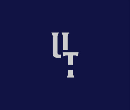 Undefined letters on one plain colored background