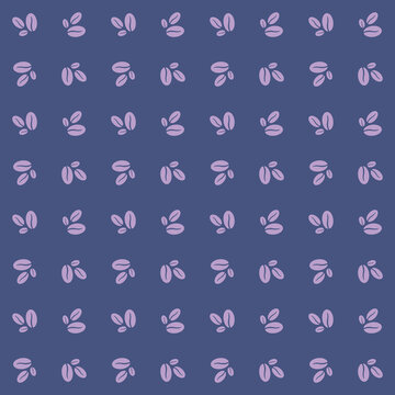 Geometric illustration of coffee beans pattern