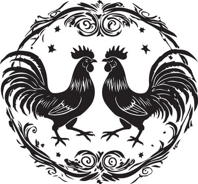 Cockfight vector design, cockfight vector svg, cockfight vector graphic, cockfight printable design