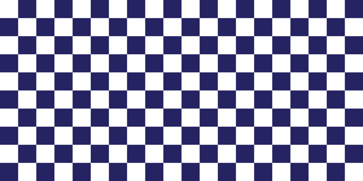 A seamless blue and white checkered pattern background texture repeat repeatable backdrop wallpaper design. Resizable and Editable. EPS, 10.