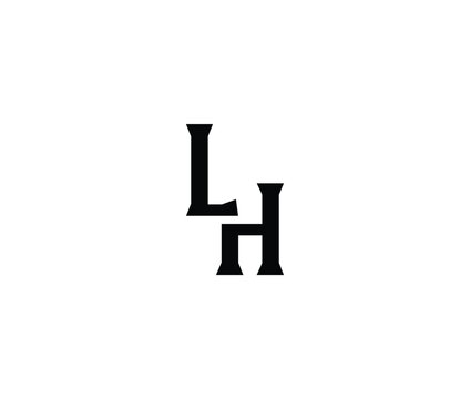 Monogram logo with intertwined L and H letters design