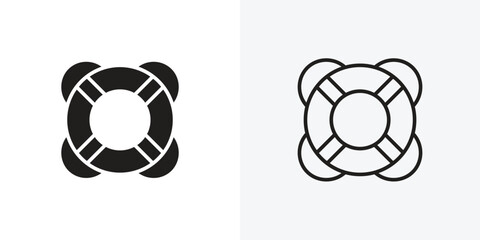 Life buoy vectors icons pack for apps and Ui Ux desigs © apon