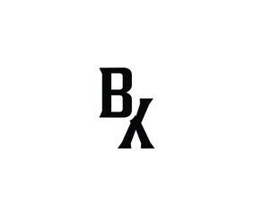 Black letter B and X logo on white background © Mahamud