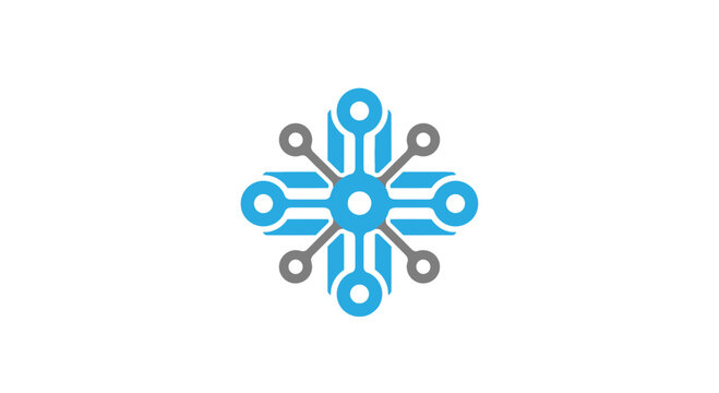 Abstract Digital Network Icon Designs Perfect For Technology Companies And Businesses