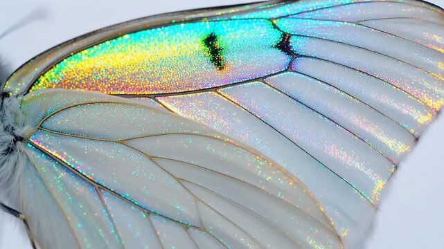 Closeup of a butterfly wing emphasizing speed, motion, and dynamic energy