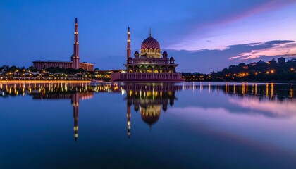 Fototapeta premium Putra Mosque Putrajaya at Dusk