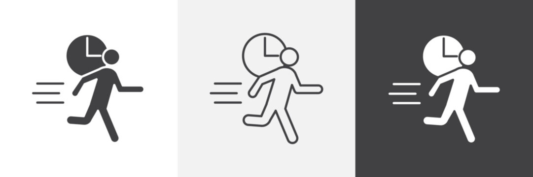 Late icon element for design projects and web designs