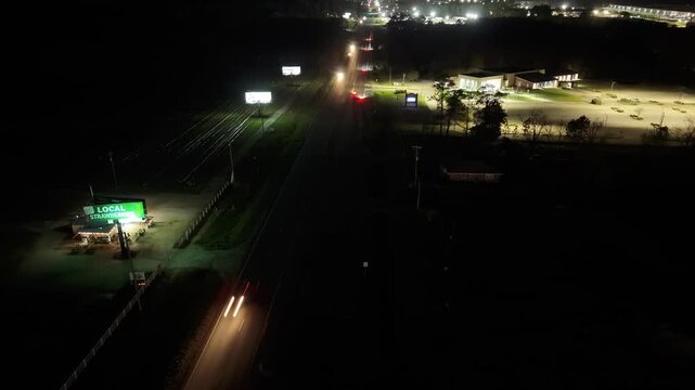 traffic at night time laps