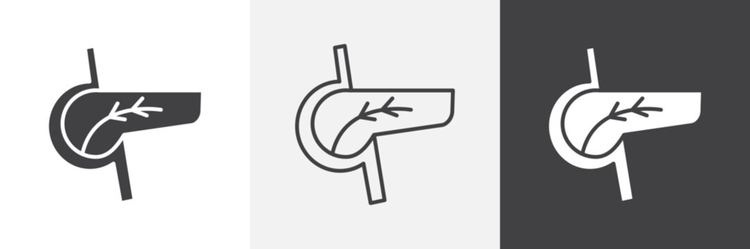 pancreas icon element for design projects and web designs