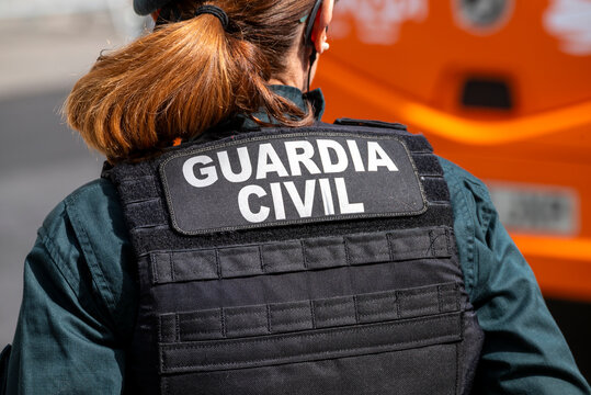 Woman in law enforcement uniform on duty The Concept of service and authority