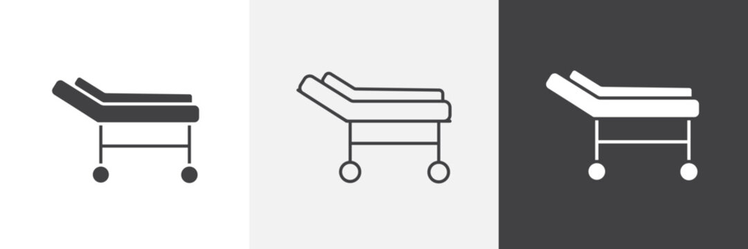 Stretcher icon element for design projects and web designs