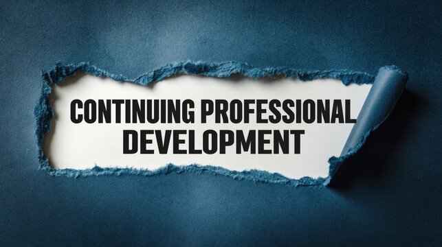 CONTINUING PROFESSIONAL DEVELOPMENT text on white paper background