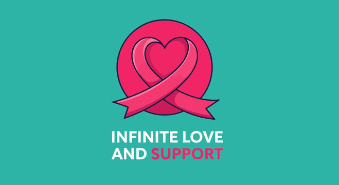 Symbol of Endless Love and Support for Important Causes Depicted in a Distinct Illustration