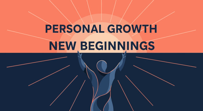Uplifting Vison Of Self Improvement, Reaching Goals And Embracing New Chapters In Life