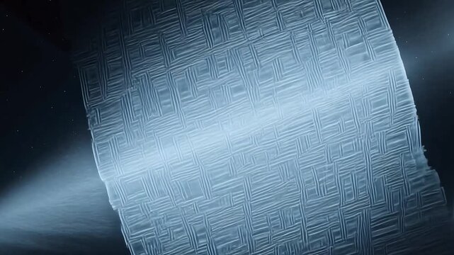Large curved structure in space symbolizing global connectivity and communication