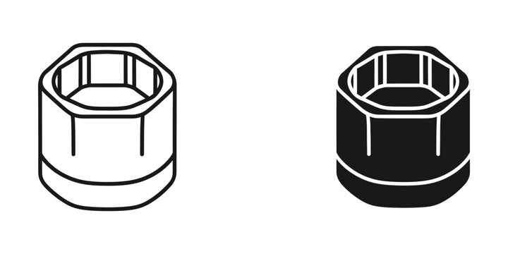 Comparison of two different types of hexagonal socket head cap screws with varying finishes