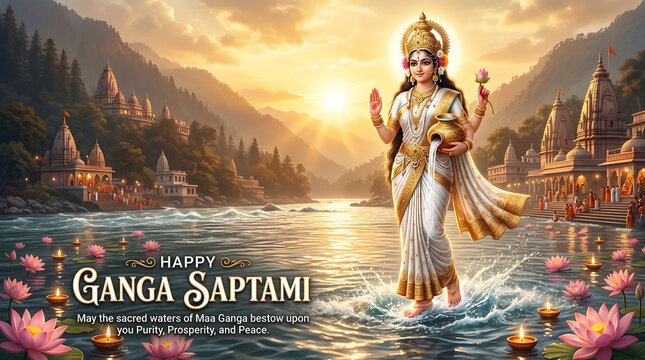 Happy Ganga Saptami - Divine Manifestation of Maa Ganga