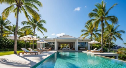 Fototapeta premium Luxury Villa with Infinity Pool