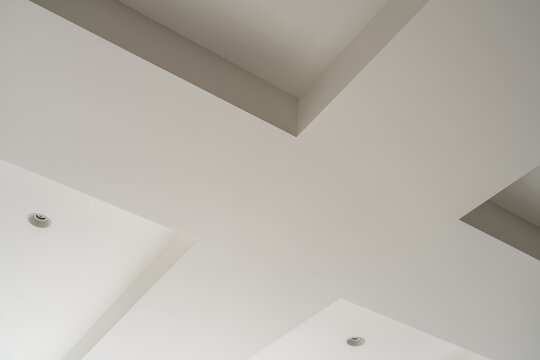 Light apartment in contemporary style with false ceiling