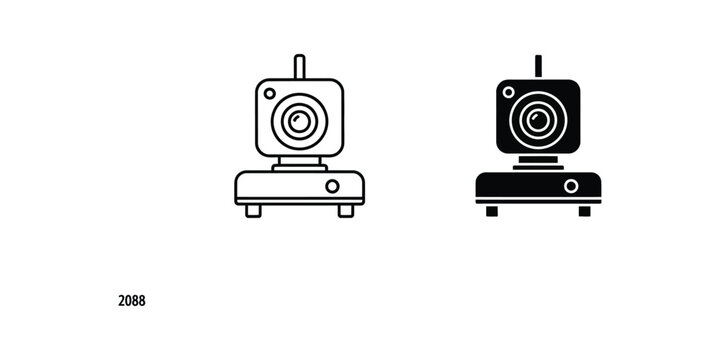 Comparison of two different security camera models with distinct color schemes