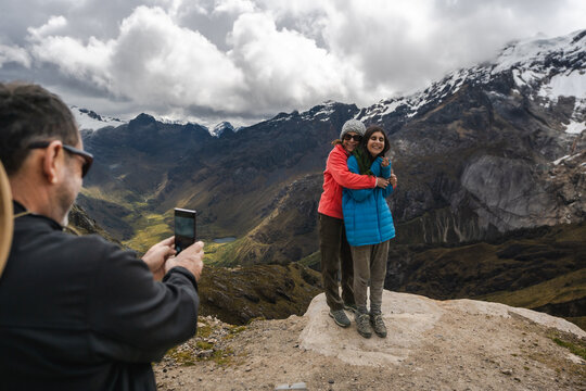 Family trip in the mountains