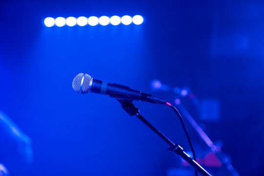 microphone on stage