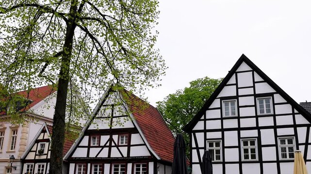 the historic german city of soest 4k video