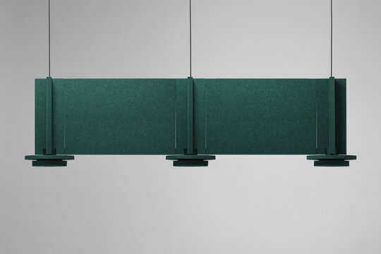 Closeup view at hanging colorful geometrical lamp